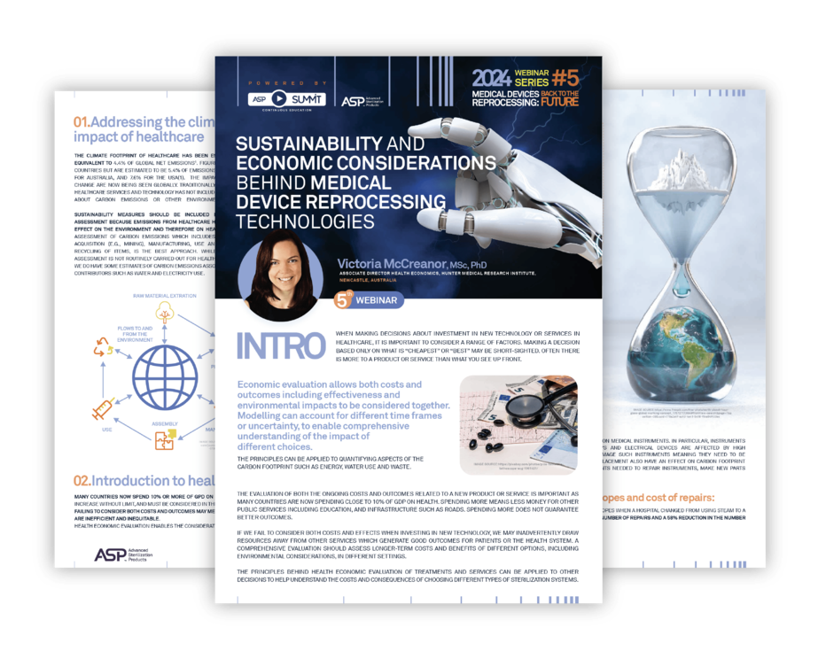 Sustainability & Economic considerations behind MD reprocessing technologies